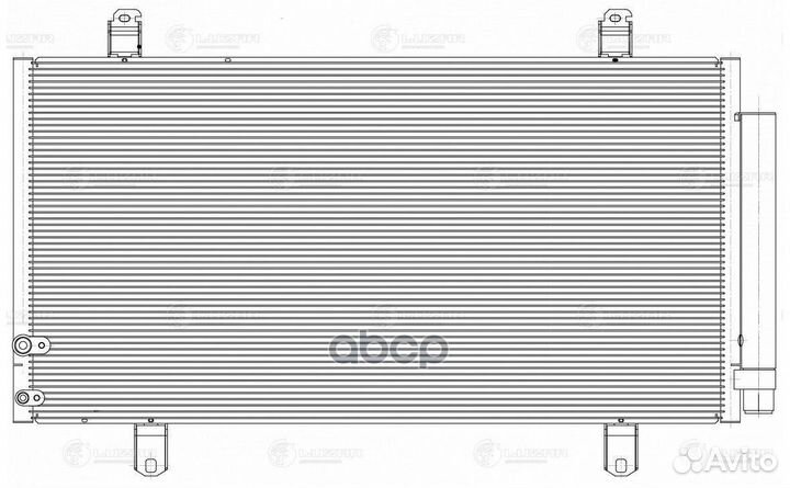 Радиатор кондиц. с ресивером для а/м Toyota Cam