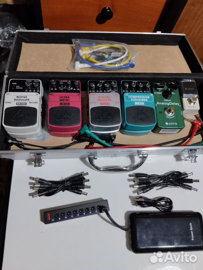 Комплект питания 8-ми гитар.педалей. Новый