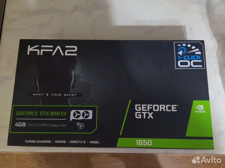 Geforce gtx 1650 EX-1 click OC