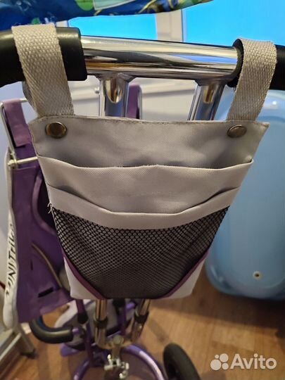 Велосипед трёхколёсный детский с ручкой