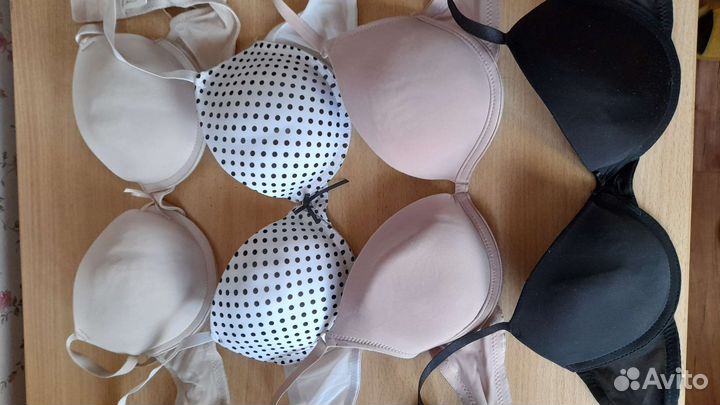 Бюстгальтеры 75В пушап, пакетом 5 шт