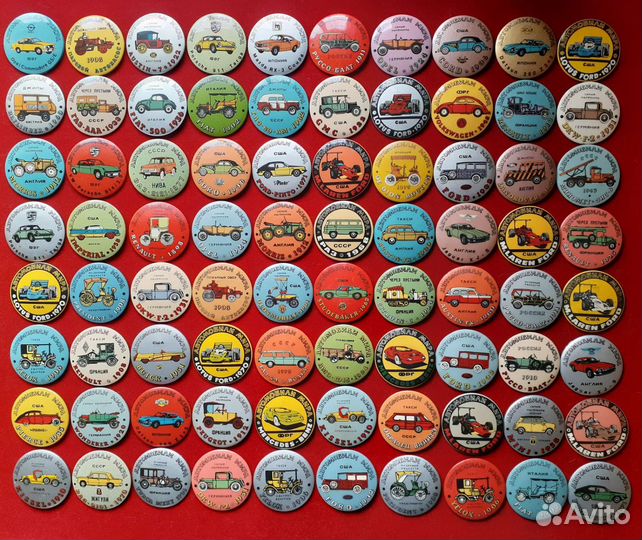 Набор значков из серии: Автомобили мира