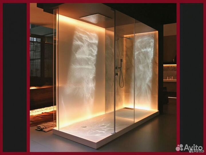 Душевые стеклянные ограждения на заказ