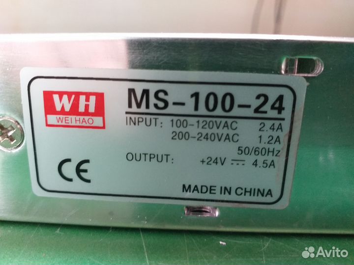 Блок питания weho MS-100-24 4.5А - 24В
