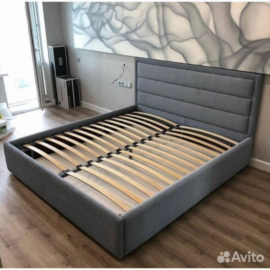 Кровать двухспальная 160x200 с бельевым ящиком