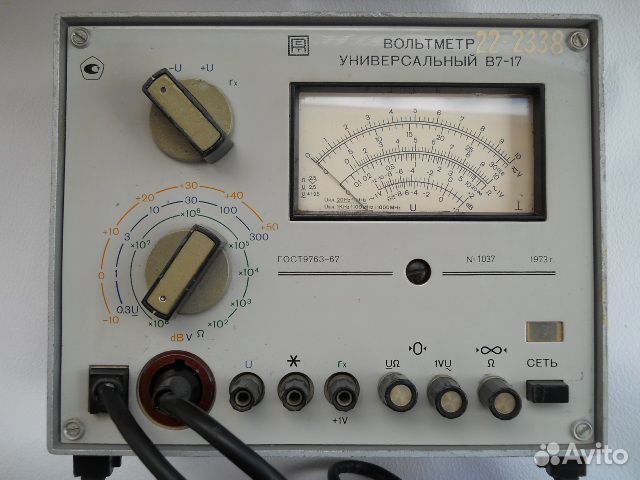 Вольтметр универсальный В7-17, СССР, 1973 год