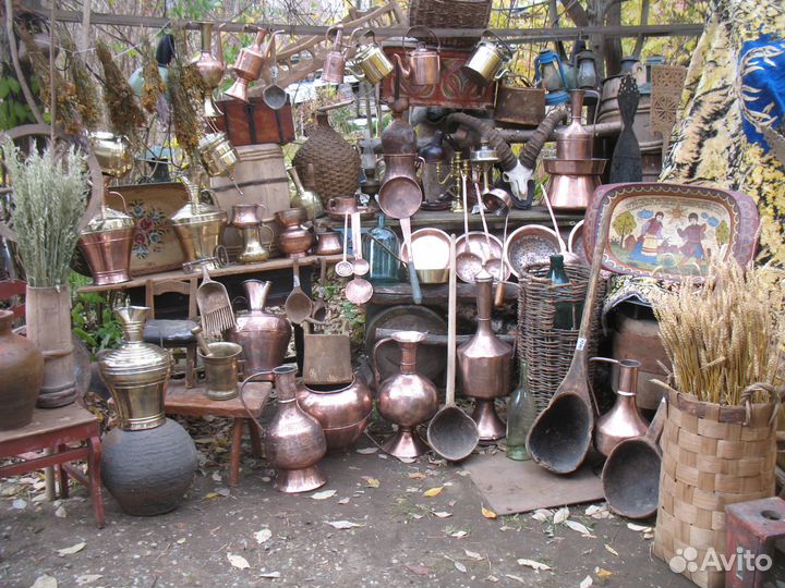 Рукомойник медный старинный латунный медь