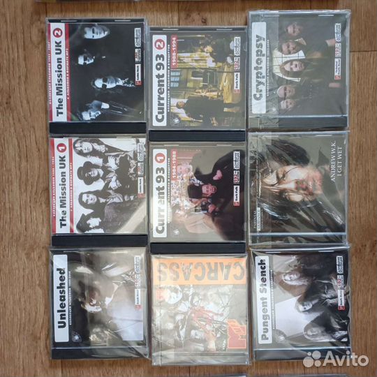 Коллекция рока на CD дисках, новые