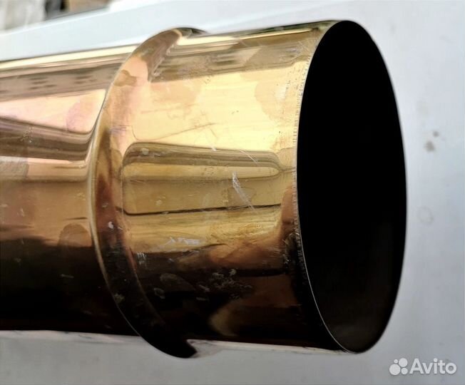 Труба дымохода L1м, d115мм, 0,5мм, нерж.ст. 430