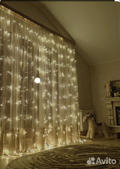 Гирлянда светодиодная штора