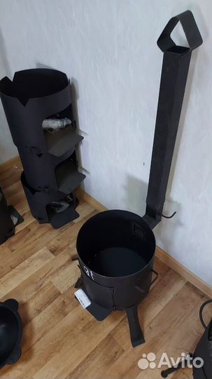 Печь для казана на 22 литра с трубой
