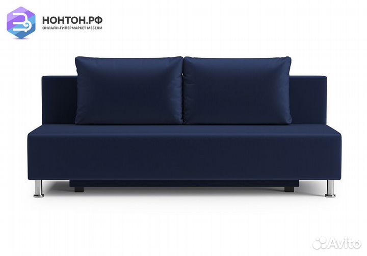 Диван еврокнижка Канна саржа тёмно-синяя