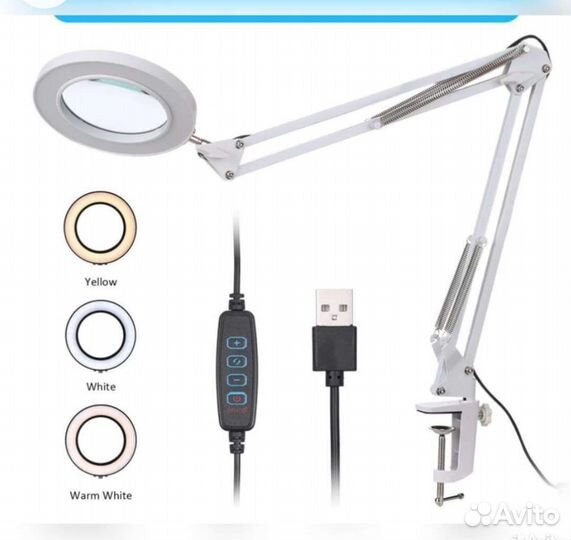 Лампа лупа светодиодная