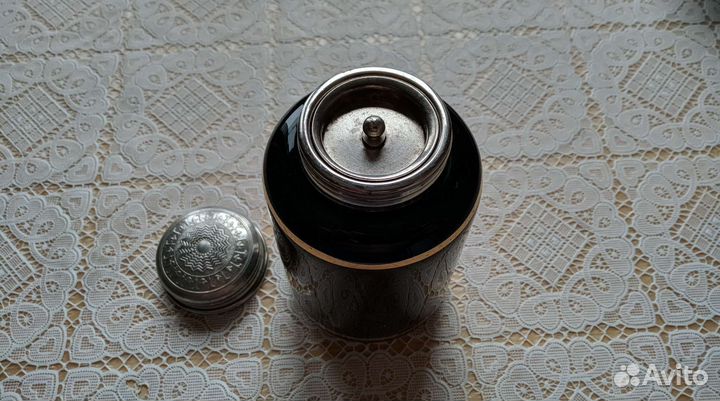 Чайница. Кобальтовое стекло