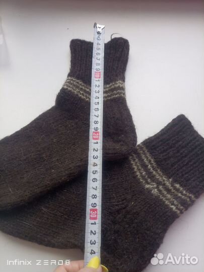 Носки шерстяные вязаные (2 пары)