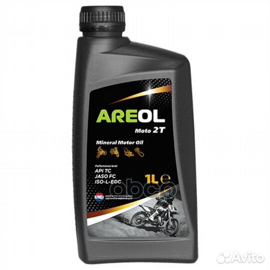 Areol moto 2T (1L) масло моторное (минер.) для