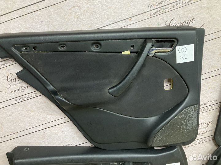 Дверные карты Mercedes w202