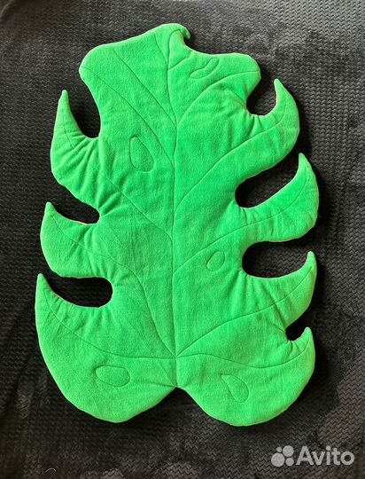 Большая подушка листок коврик монстерра