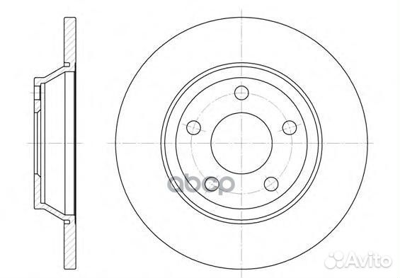 6472.00 диск тормозной передний Audi A4 1.6/1