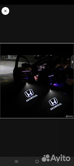 Подсветка дверей с логотипом honda accord 8