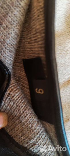 Мужские кожаные перчатки зимние новые