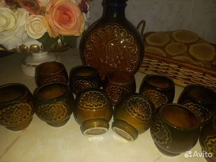 Стаканы ссср, винный набор, керамический