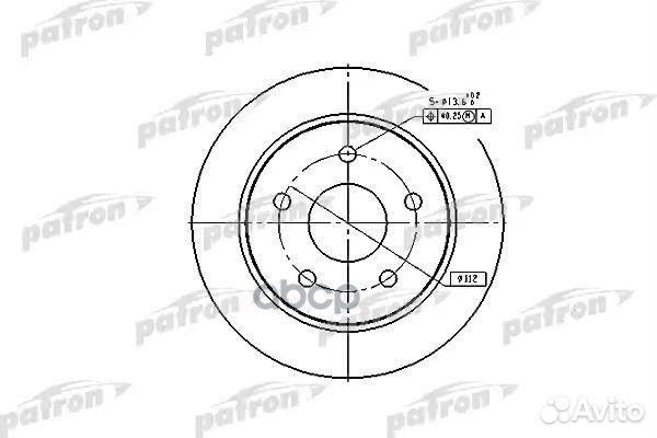 Диск тормозной задн ford: scorpio I 85-94, scor