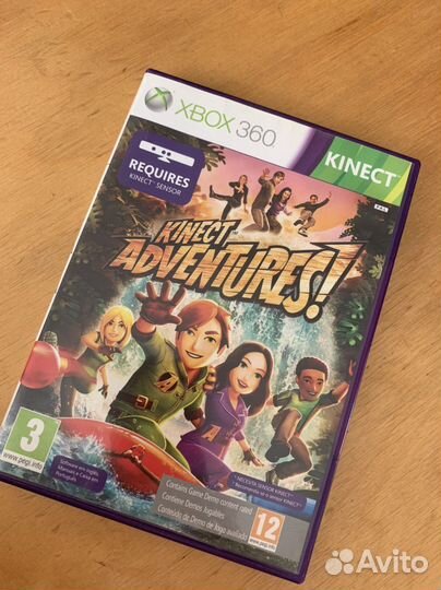 Диск с игрой xbox 360 kinect adventures