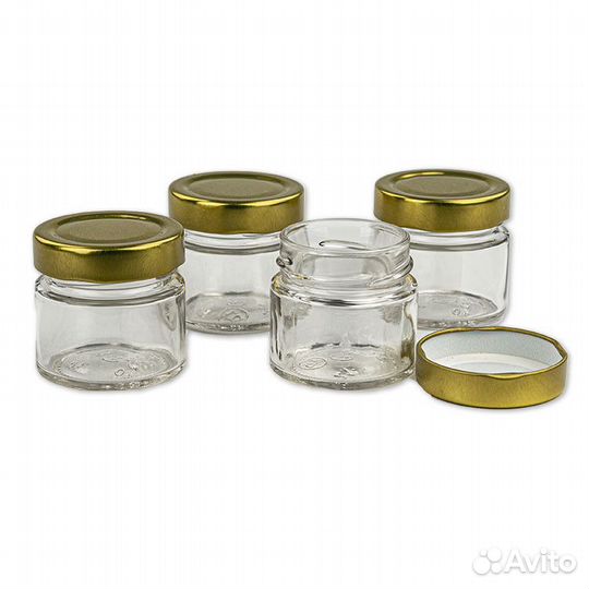 4 шт. Баночка для свечей 100 мл. (D58, прозрачная)