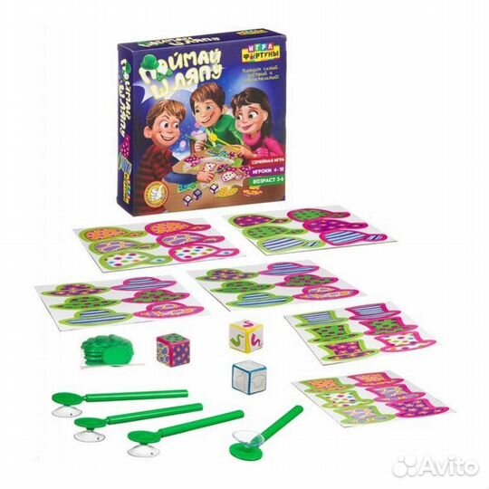 Настольная игра Поймай шляпу Игра Фортуны Ф93363