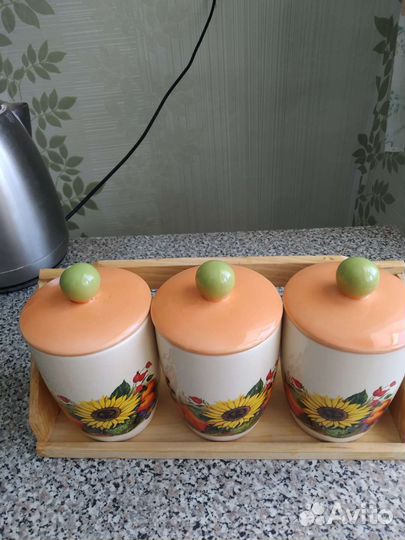 Керамические емкости для сыпучих продуктов