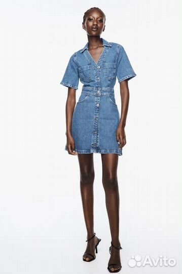 Джинсовое платье zara