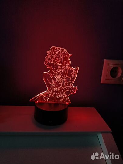 Лампа Дазай Осаму. 3д лампа