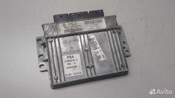 Блок управления двигателем Peugeot 1007, 2005