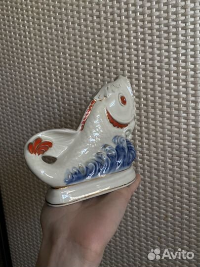 Антиквариат раритет рыба салфетница