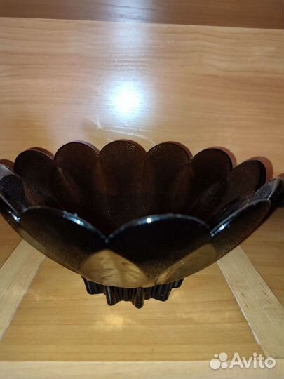 Ваза салатник цветное стекло