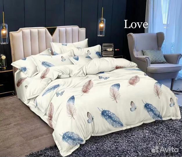 Белье постельное поплин евро Фабричный Китай