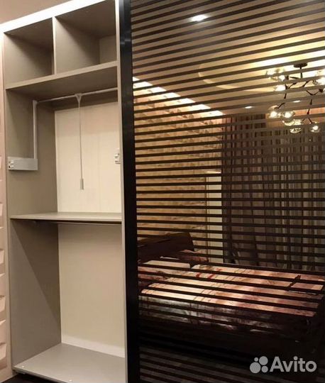 Гардеробная на заказ двери купе