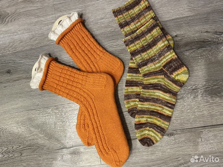 Носки женские теплые вязаные