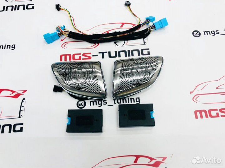 Сетки 64ц Burmester с подсветкой для GLE V167