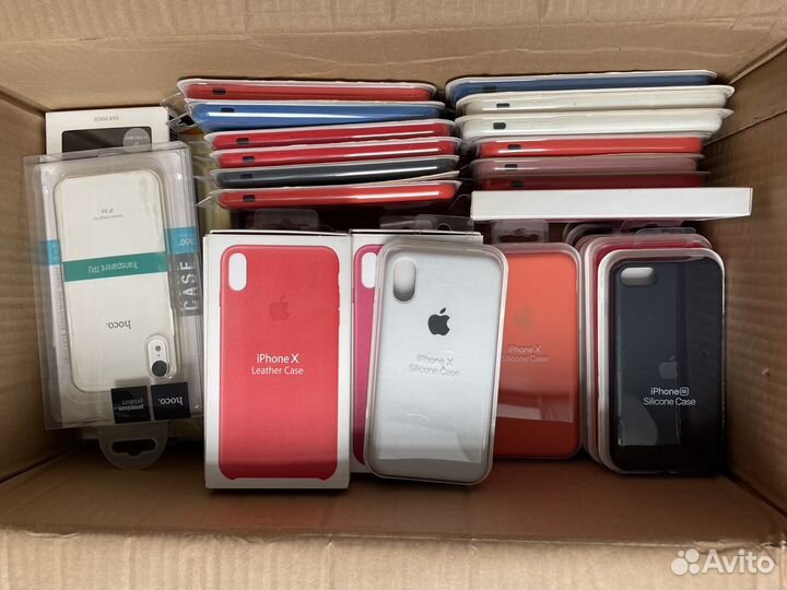 Чехлы для iPhone X, 11, 12 - 21 шт пакетом