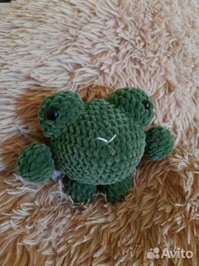 Игрушка плюшевая лягушка