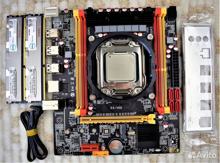 Новый комплект 2011 X79+Xeon E5 2680 v2 16 GB DDR3