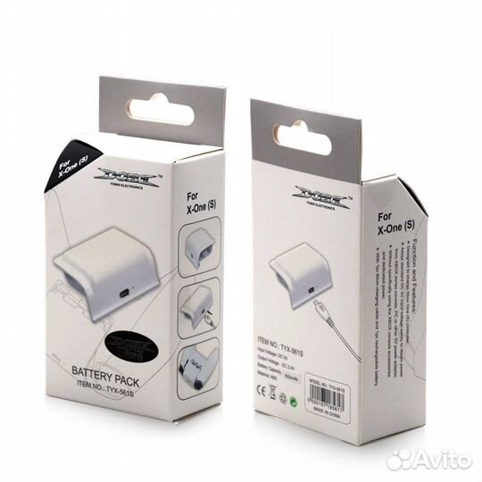 XBox One SX Аккумулятор для геймпада 400mAh Белый