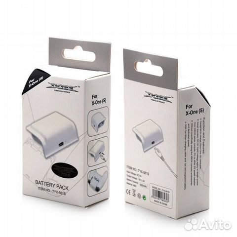 XBox One SX Аккумулятор для геймпада 400mAh Белый