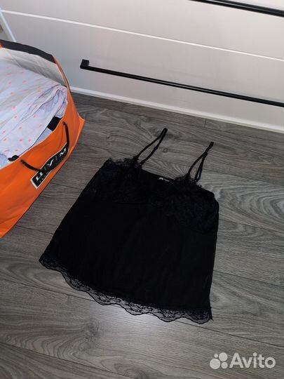 Топ в бельевом стиле zara