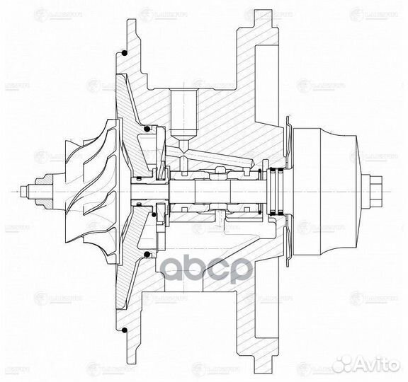 Турбокомпрессор без корп. (картридж) Luzar LAT
