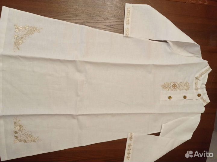 Крестильная рубашка для мальчиков новая