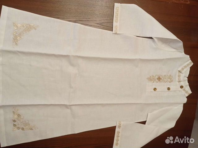 Крестильная рубашка для мальчиков новая