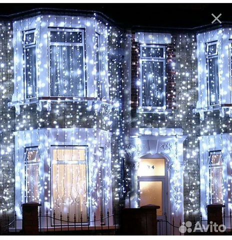 Гирлянда Зановес Белый 1,5*2 метра